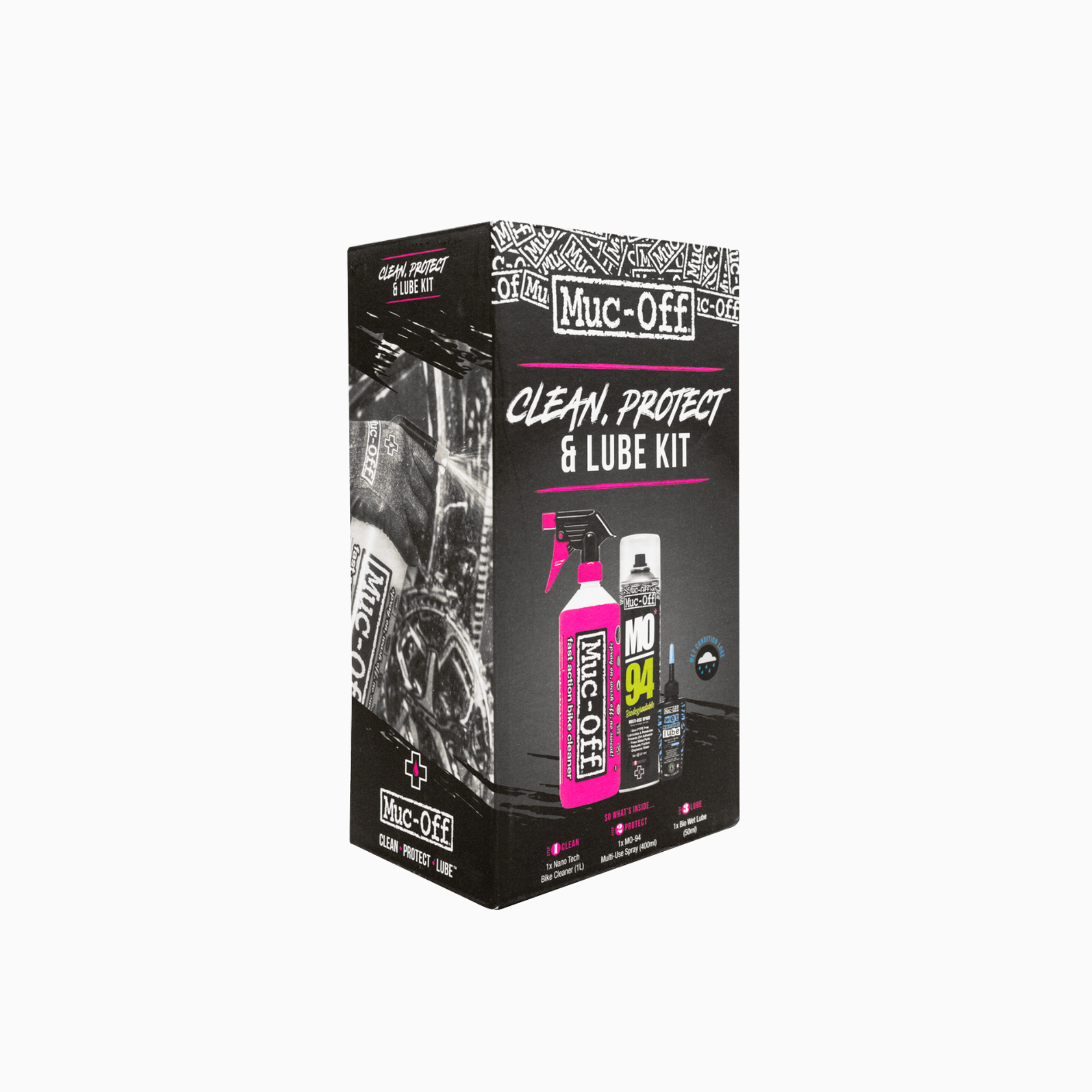 Muc-Off 自行车清洁保护和润滑套装 - 湿式