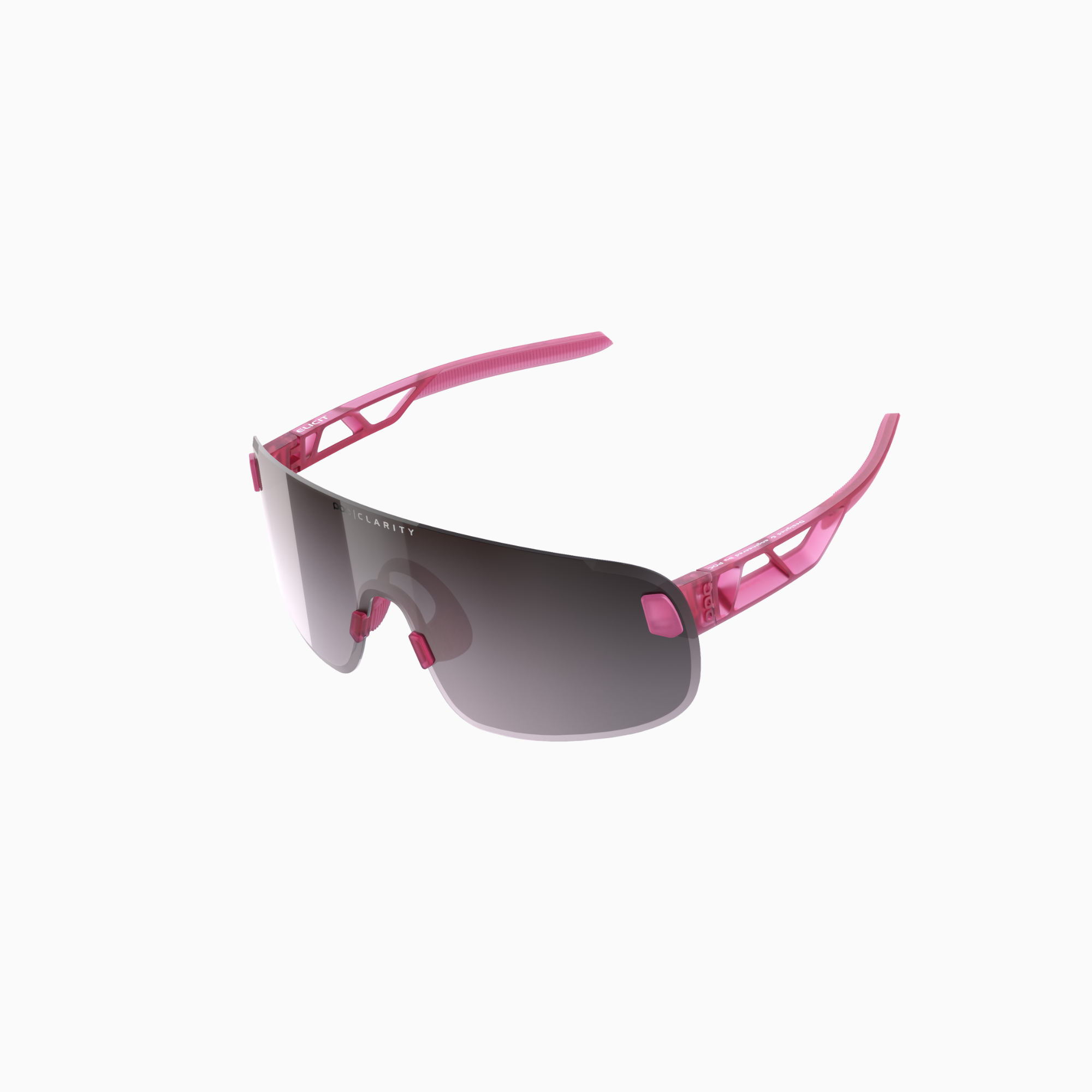 POC Elicit Sunglasses - Actinium Pink Translucent (Clarity Road/Sunny Silver Lens)