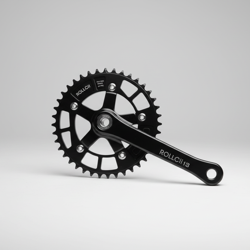 Veloci Cycles ROLLCii 13 Crank Arms Only - Wet Black