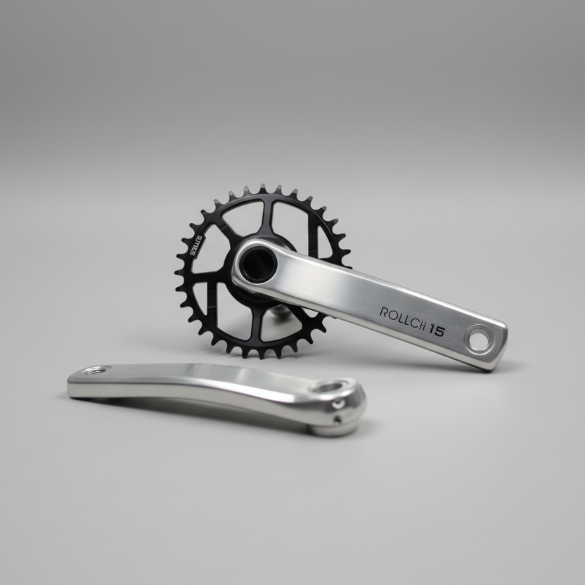 Veloci Cycles ROLLCii 15 MTB Crank Arms Only - Polished Silver