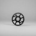 Veloci Cycles ROLLCii V.2 1X Direct-Mount Chainring  - Gloss Black