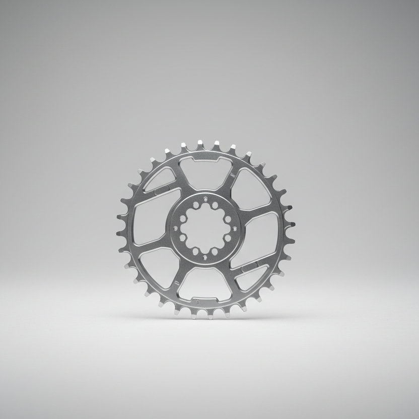 Veloci Cycles ROLLCii V.2 1X Direct-Mount Chainring  - Silver