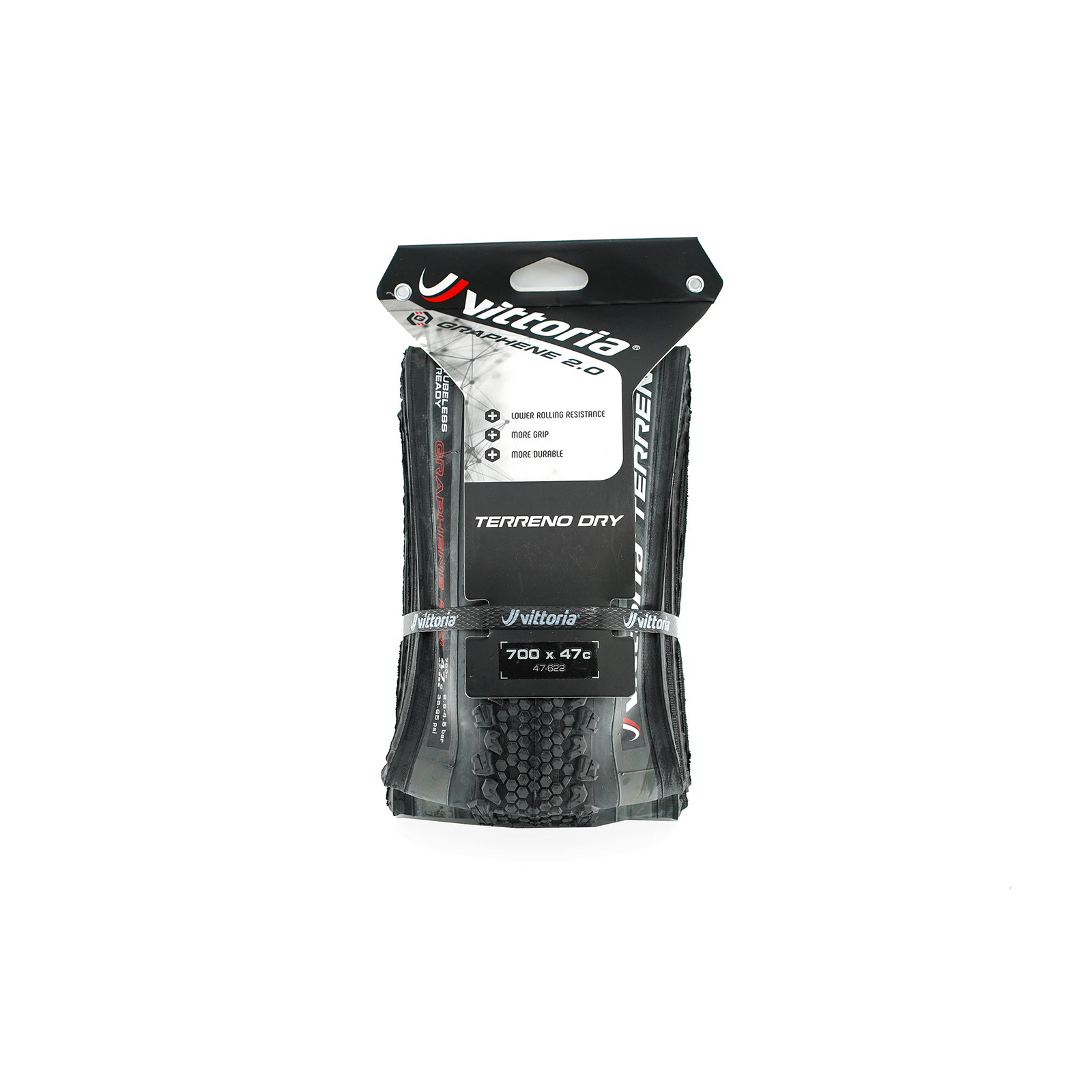 Vittoria Terreno Dry Graphene 2.0 Tubeless Ready Tyre - Anthracite
