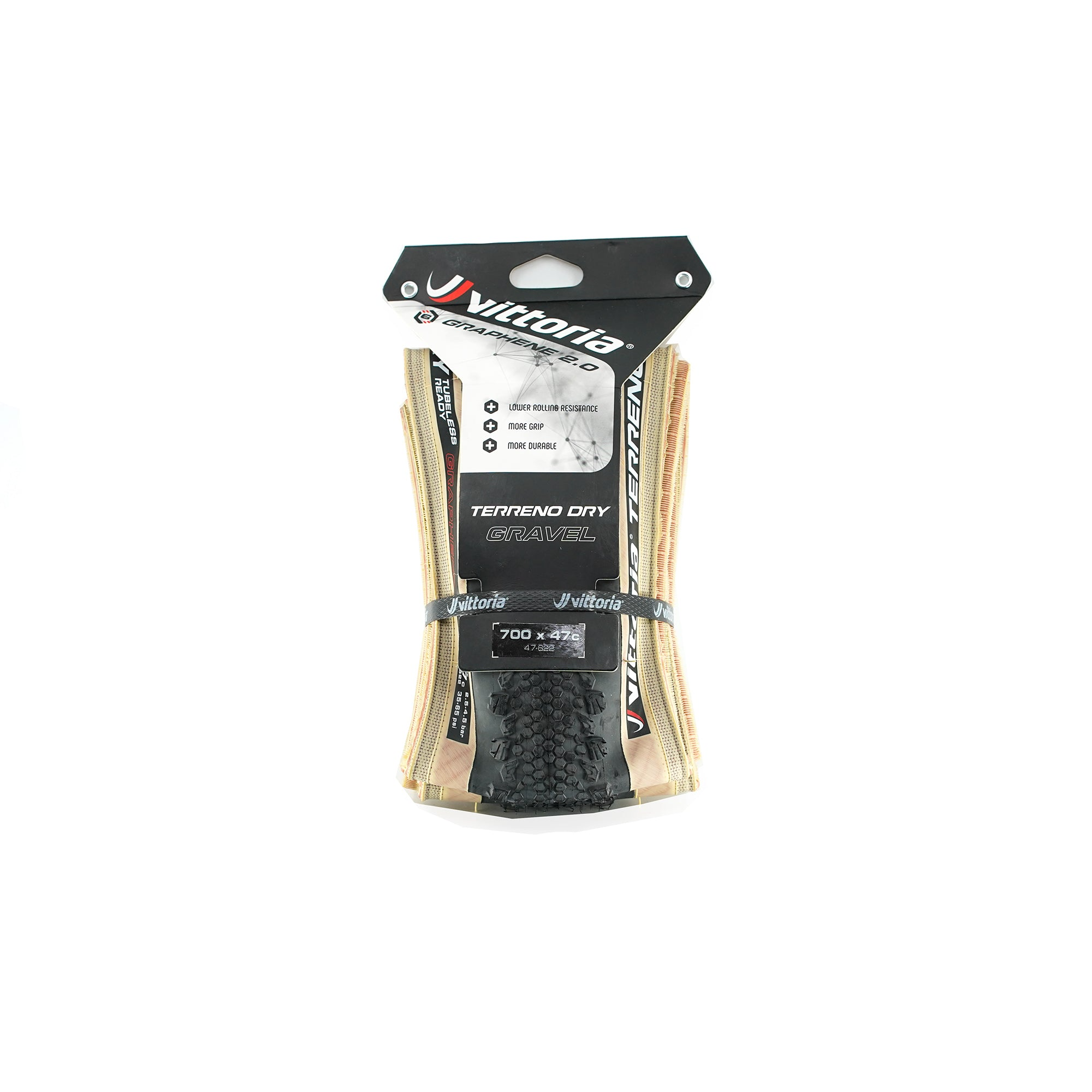 Vittoria Terreno Dry Graphene 2.0 Tubeless Ready Tyre - Tanwall