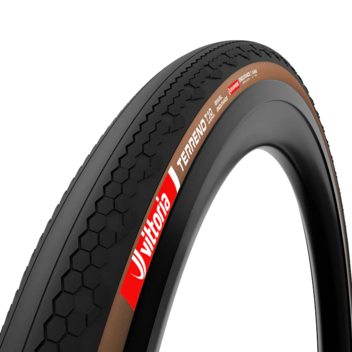 Vittoria Terreno T10 Hardpack Gravel Endurance Tubeless-Ready Tyre - Brown