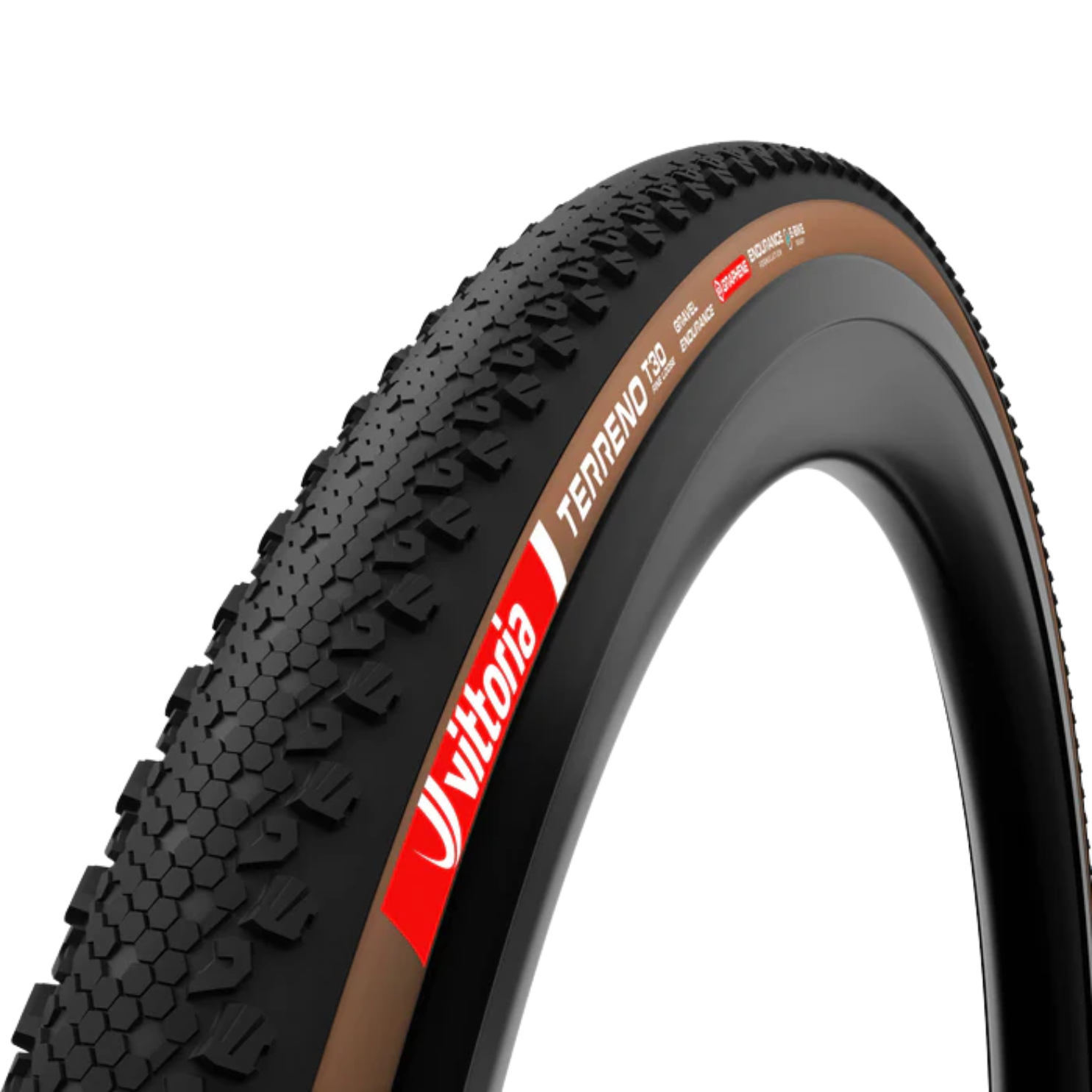 Vittoria Terreno T30 Fine Loose Gravel Endurance Tubeless-Ready Tyre - Brown