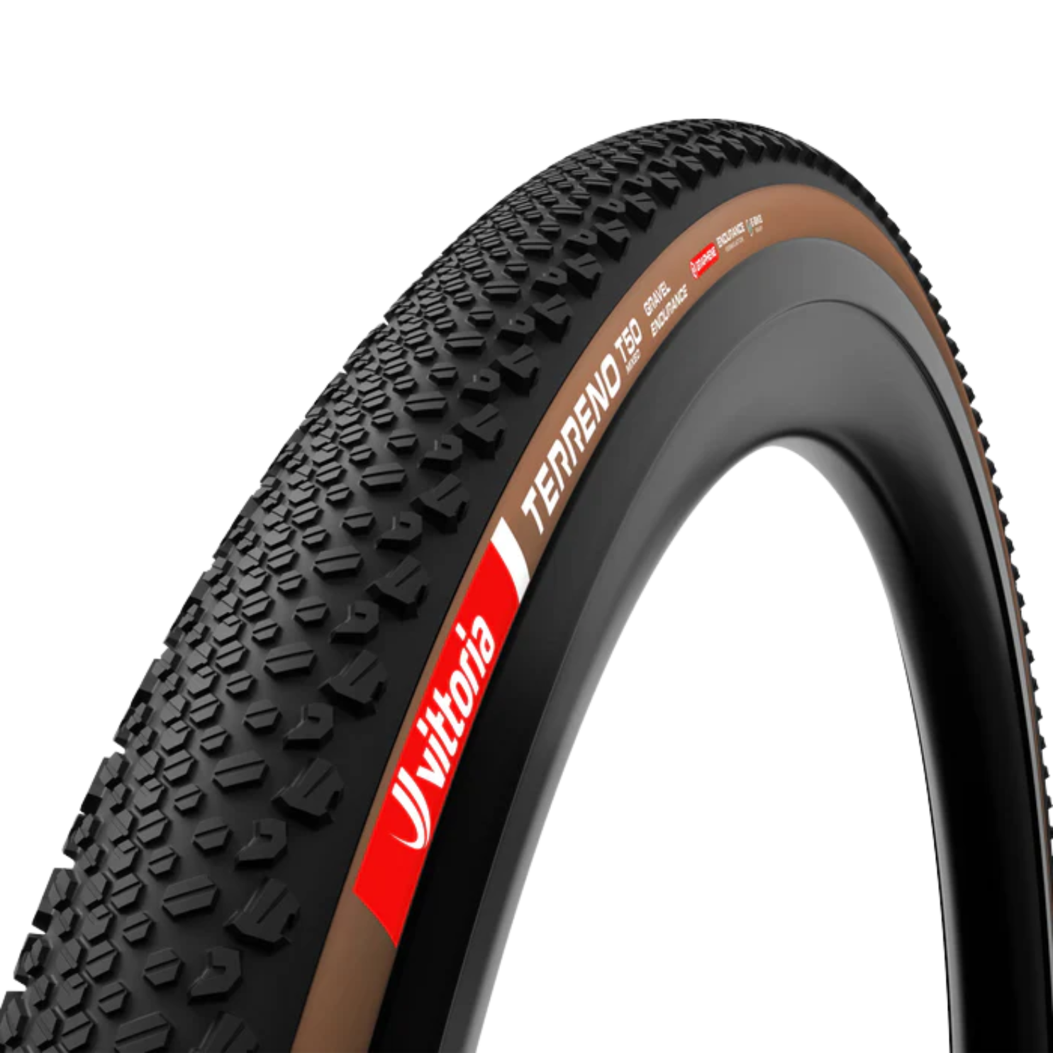 Vittoria Terreno T50 Mixed Gravel Endurance Tubeless-Ready Tyre - Brown