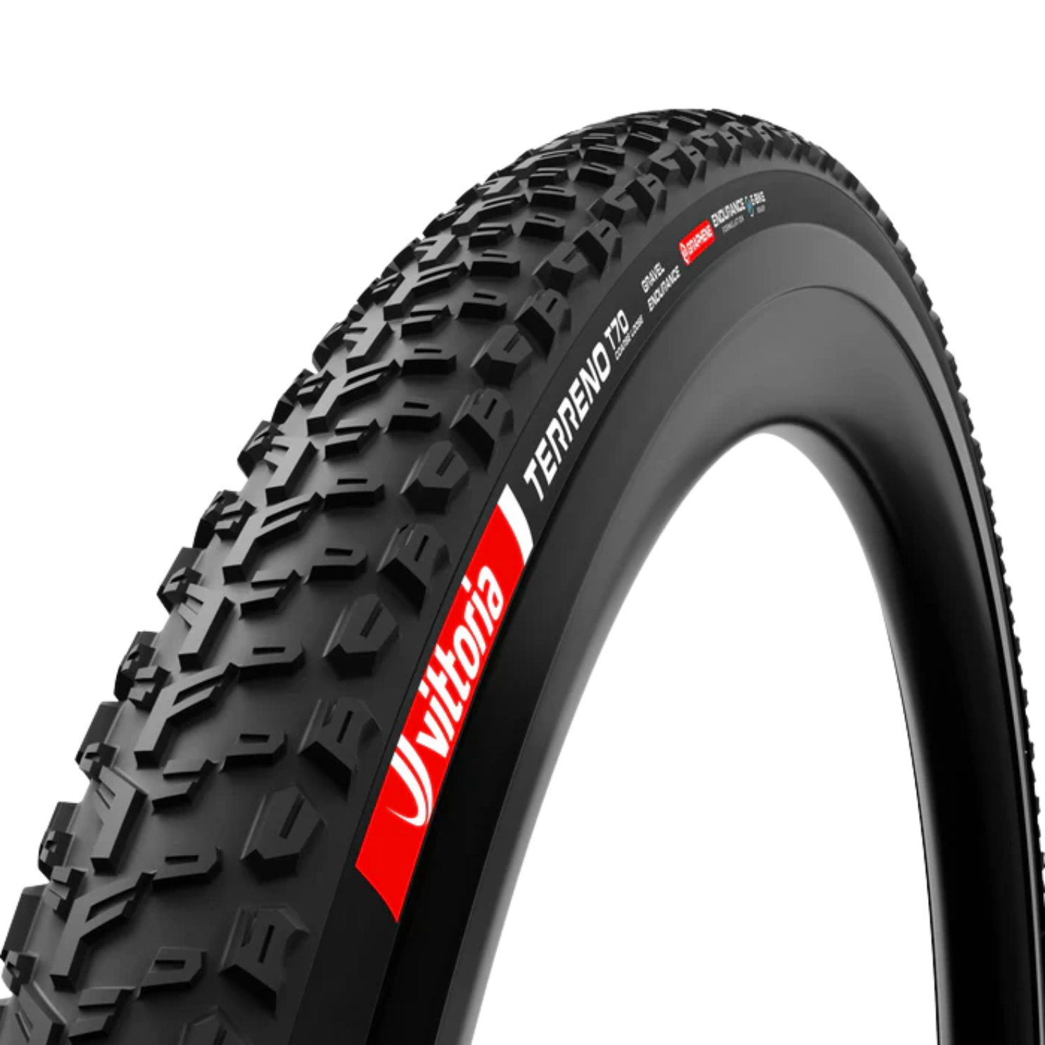 Vittoria Terreno T70 Coarse Loose Gravel Endurance Tubeless-Ready Tyre - Black