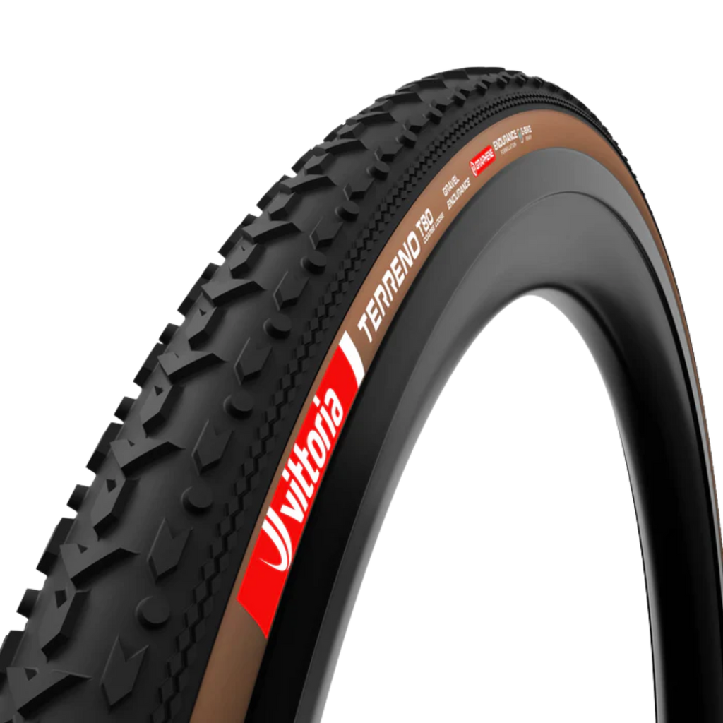 Vittoria Terreno T80 Coarse Loose Gravel Endurance Tubeless-Ready Tyre - Brown
