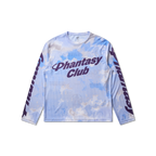 Phantasy Halcyon Long Sleeves Mesh Top Sky - Light Blue