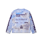 Phantasy Halcyon Long Sleeves Mesh Top Sky - Light Blue