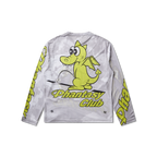 Phantasy Halcyon Long Sleeves Mesh Top Dragon - White