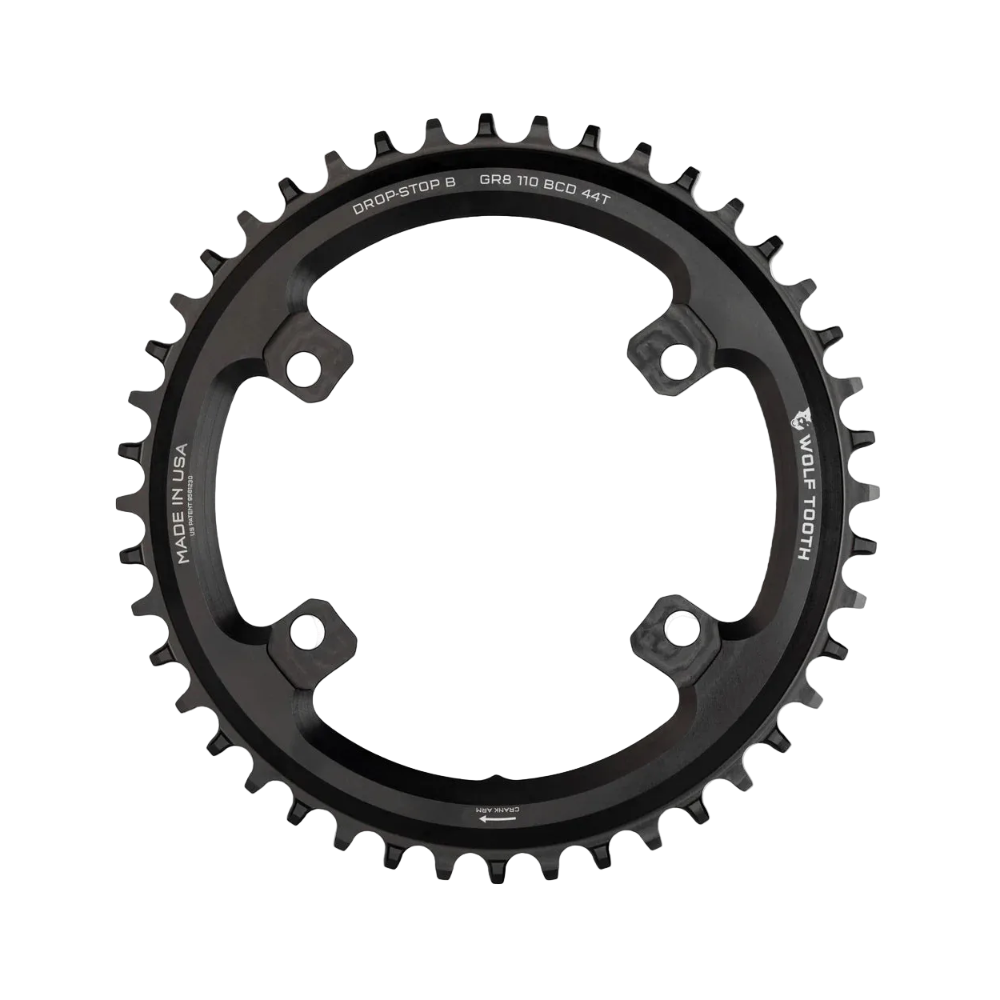 Wolf Tooth 104 BCD Drop Stop 1x Shimano 12spd Chainring - Black
