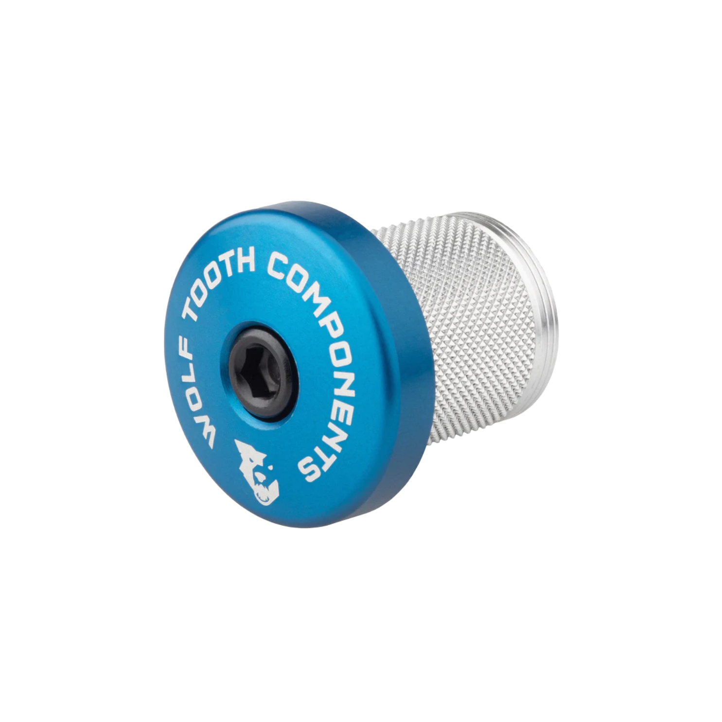 Wolf Tooth Compression Plug with Integrated Spacer Stem Cap - Blue