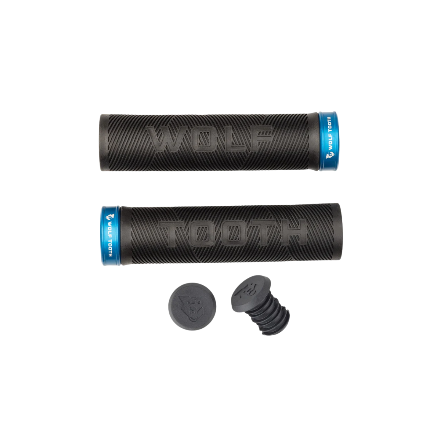 Wolf Tooth Echo Lock-On Grips - Black/Blue