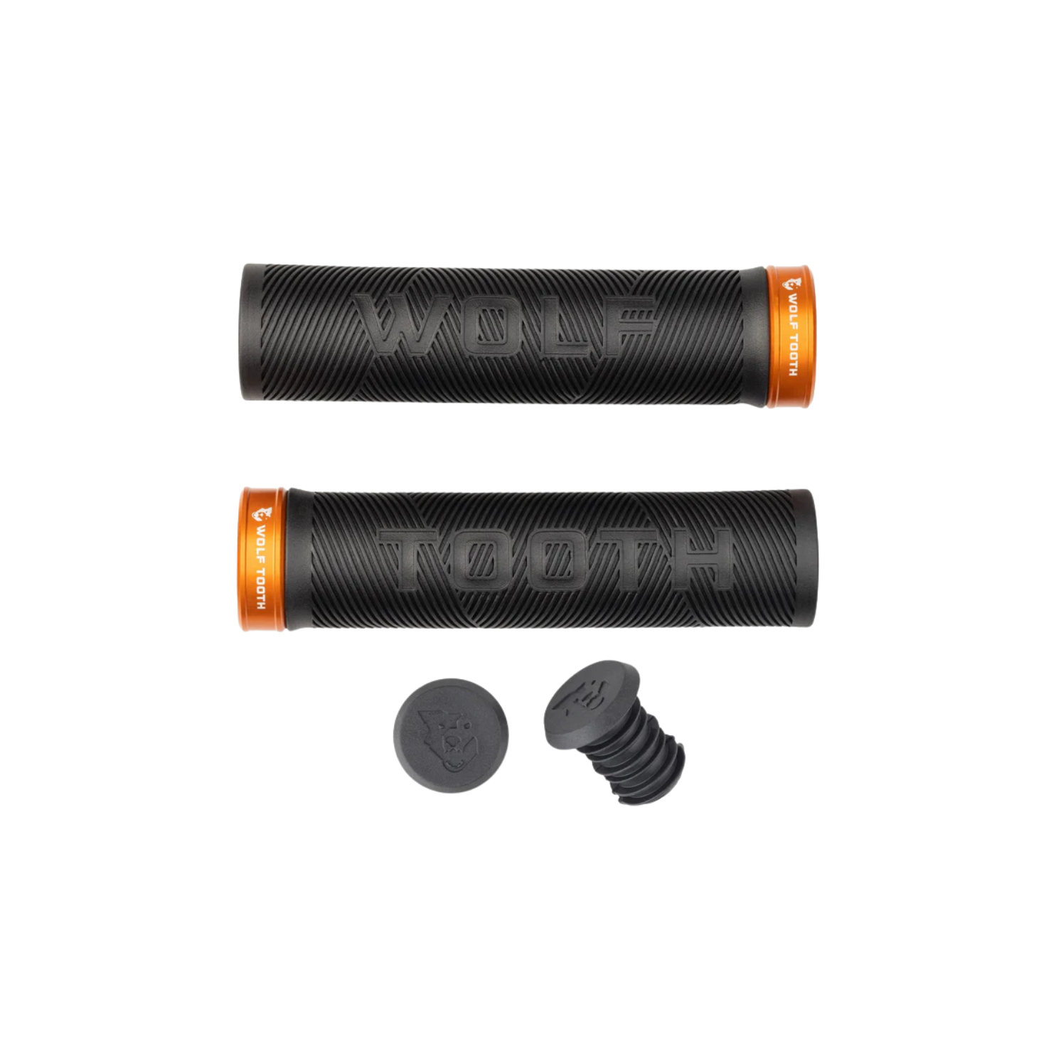 Wolf Tooth Echo Lock-On Grips - Black/Orange