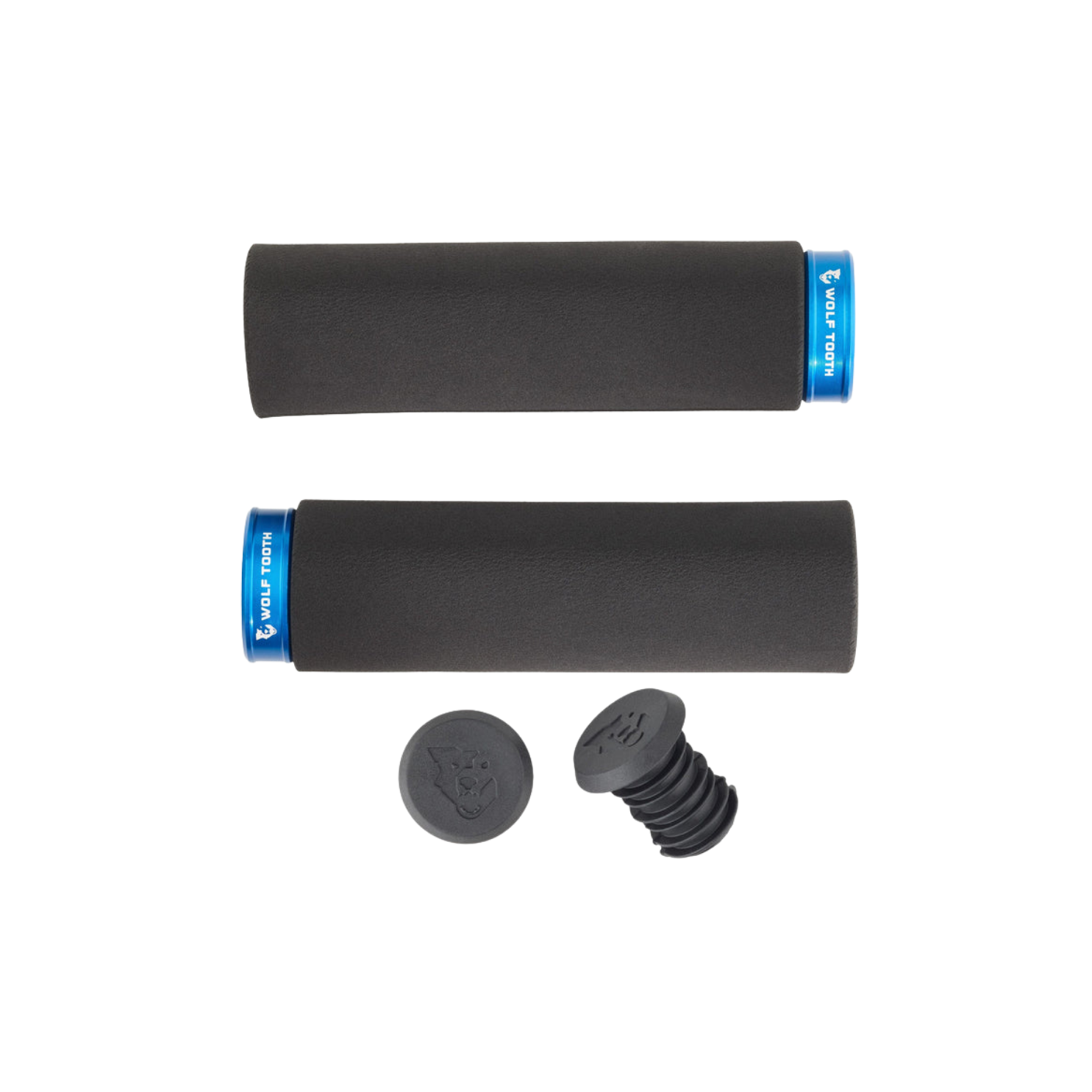 Wolf Tooth Fat Paw Lock-On Grips - Black/Blue