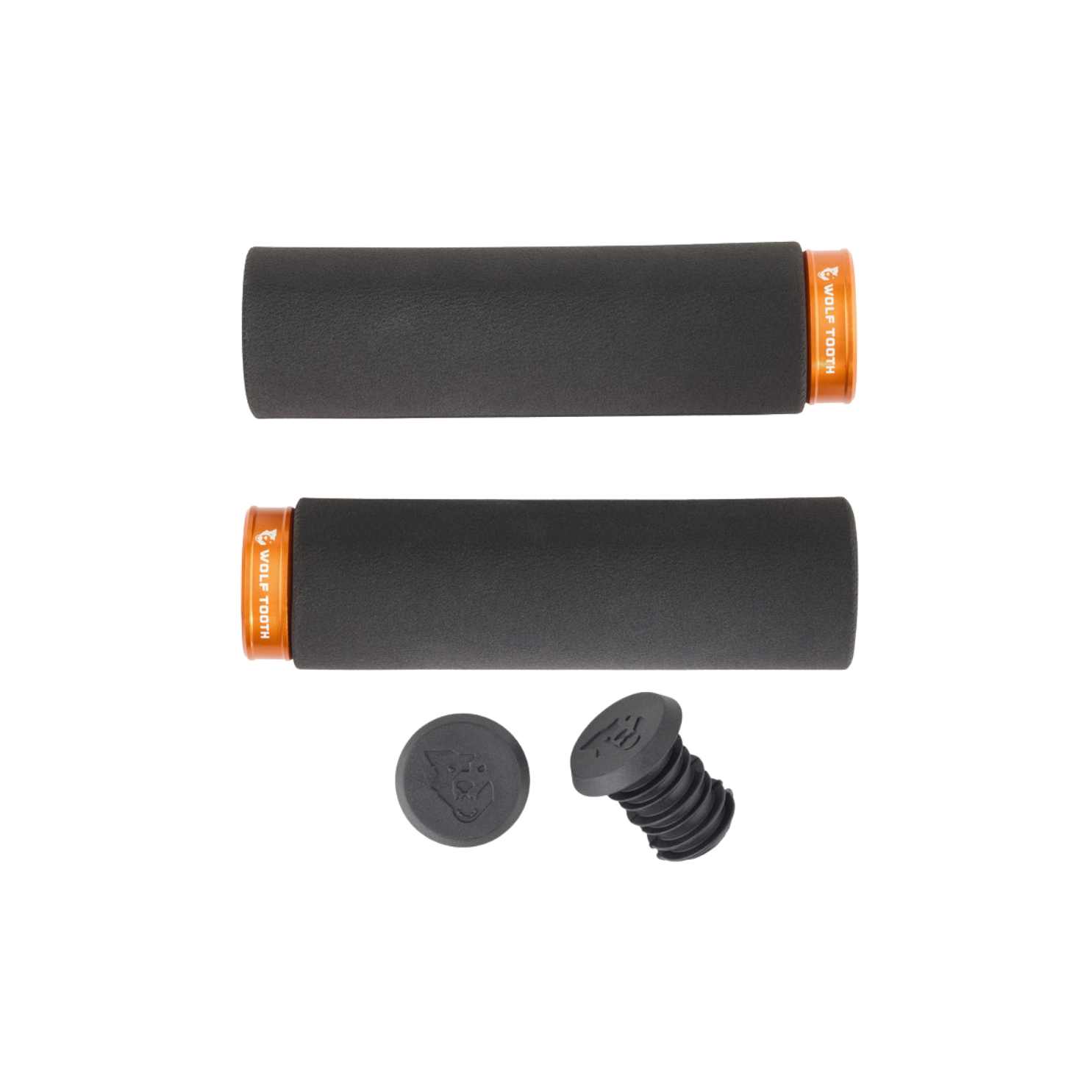 Wolf Tooth Fat Paw Lock-On Grips - Black/Orange
