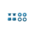 Wolf Tooth Set of 4 Chainring Bolts+Nuts for 1x - Blue