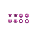 Wolf Tooth Set of 4 Chainring Bolts+Nuts for 1x - Purple