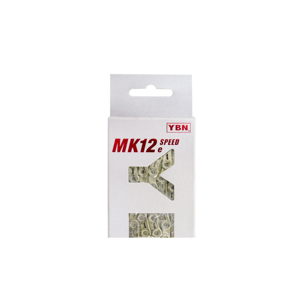 YBN MK12e 12-Speed Flattop Chain - Silver