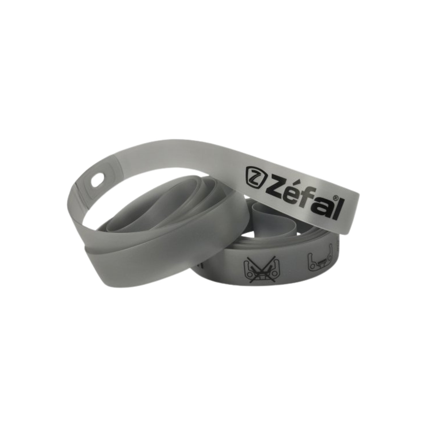 Zefal PVC Tapes Anti-Puncture Rim Strip - 2 pcs - 28" for Road - 18 mm width - Grey