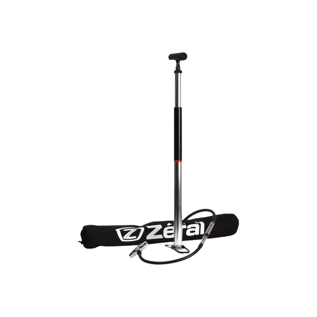 Zefal Profil Travel Floor Pump - Silver/Black