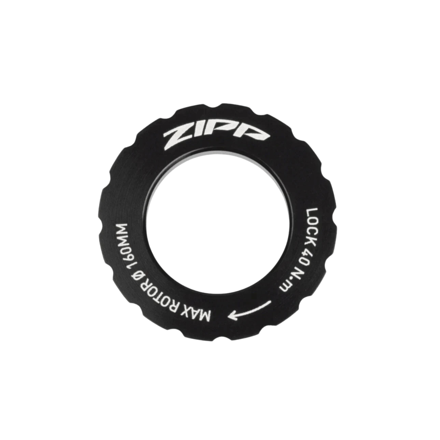 Zipp Hub Centerlock Disc Lockring Black Zipp Logo