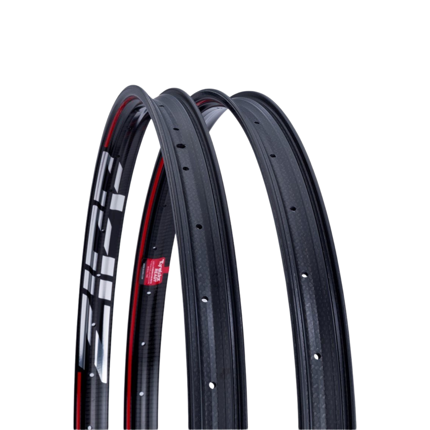 Zipp Rim Front 3ZERO Moto Tless 29 32H Silver/Rs Red Graphic