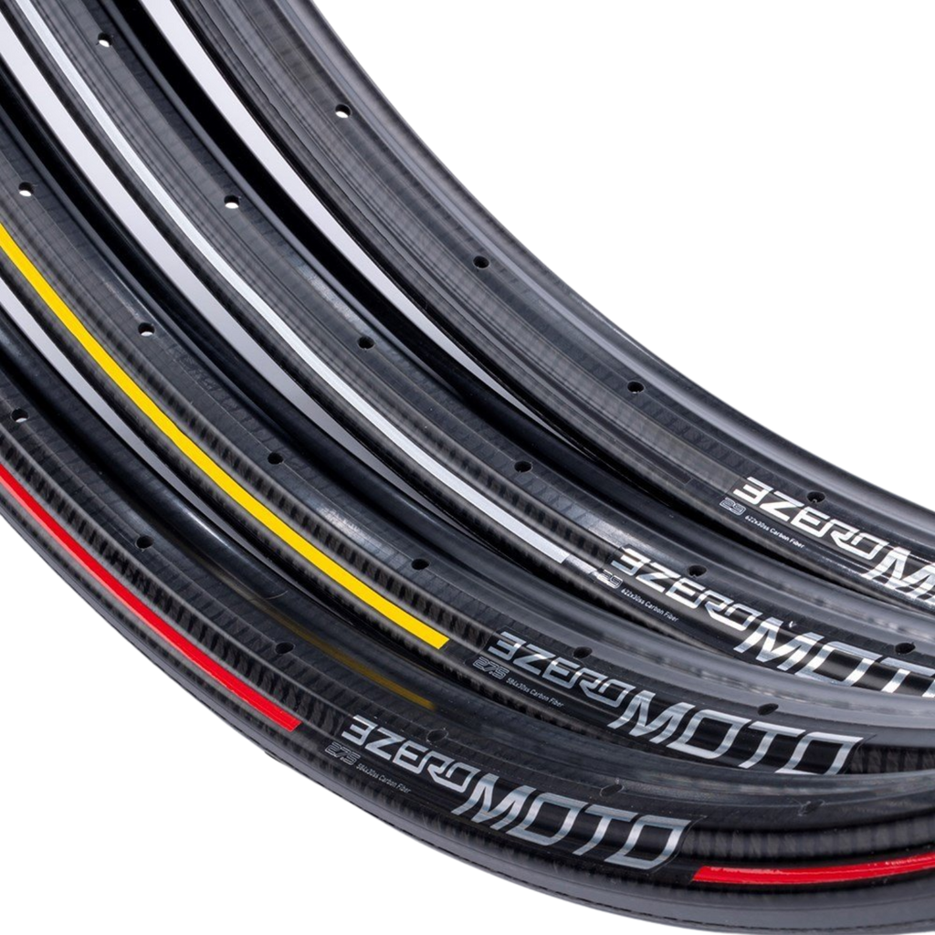 Zipp Rim Front 3ZERO Moto Tless 29 32H Silver/Rs Red Graphic