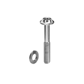 absoluteBLACK Titanium Flat Mount Caliper Bolt with Ultra-Low Friction Washer - Grey