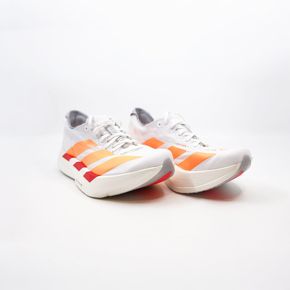 Adidas Adizero Adios Pro 4 - Cloud White/Lucid Orange/Lucid Red (Womens)