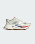 Adidas Adizero Boston 12 - Core White/Dark Blue/Pure Ruby