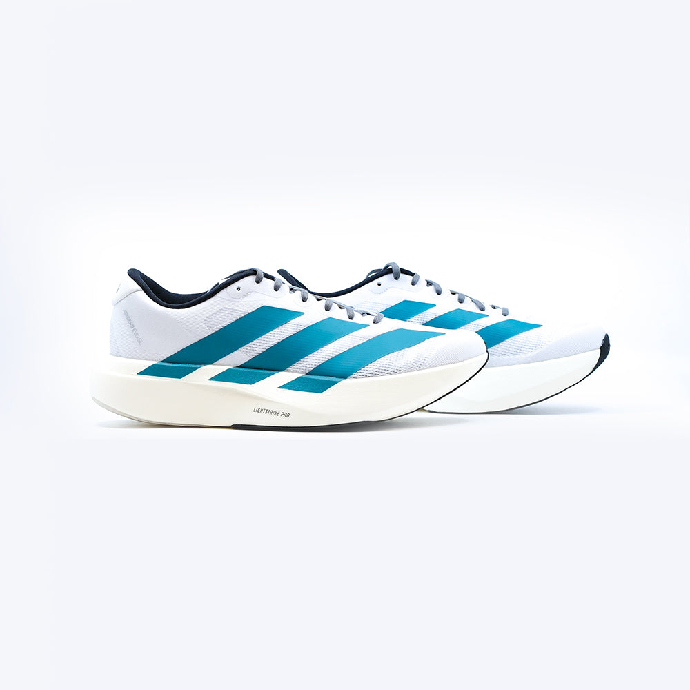 阿迪达斯 Adizero Adios Pro 3 - 水晶白 / 亮柠檬黄 / 渐变蓝