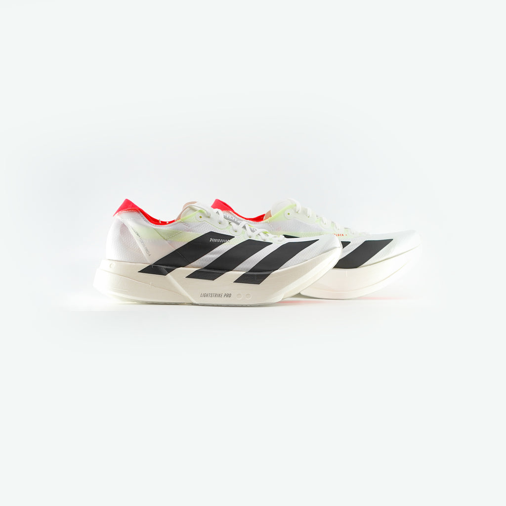 阿迪达斯 Adizero Adios Pro 3 - 水晶白 / 亮柠檬黄 / 渐变蓝