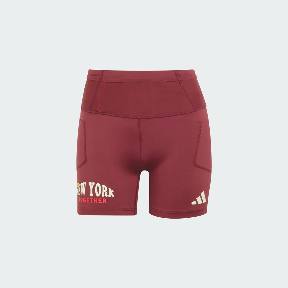 Adidas Adizero Womens NYC Running Leggings - Maroon