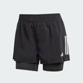 Adidas Own The Run 2-in-1 Shorts - Black (Womens)