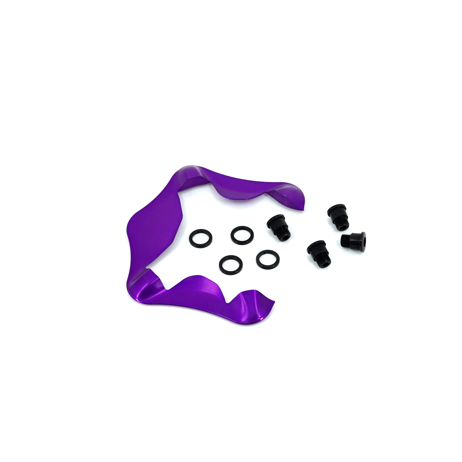 ALUGEAR Chainring Cover for Shimano R8000 Ultegra 11 Speed Cranks - Purple