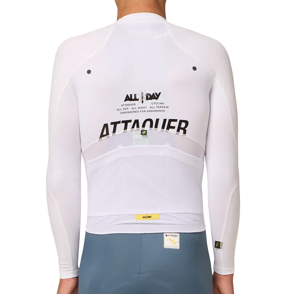 Attaquer All Day 3.0 Lightweight  Long Sleeve Jersey - White