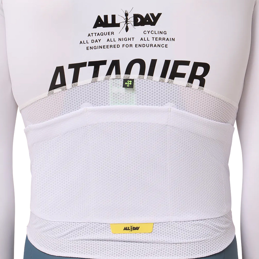 Attaquer All Day 3.0 Lightweight  Long Sleeve Jersey - White