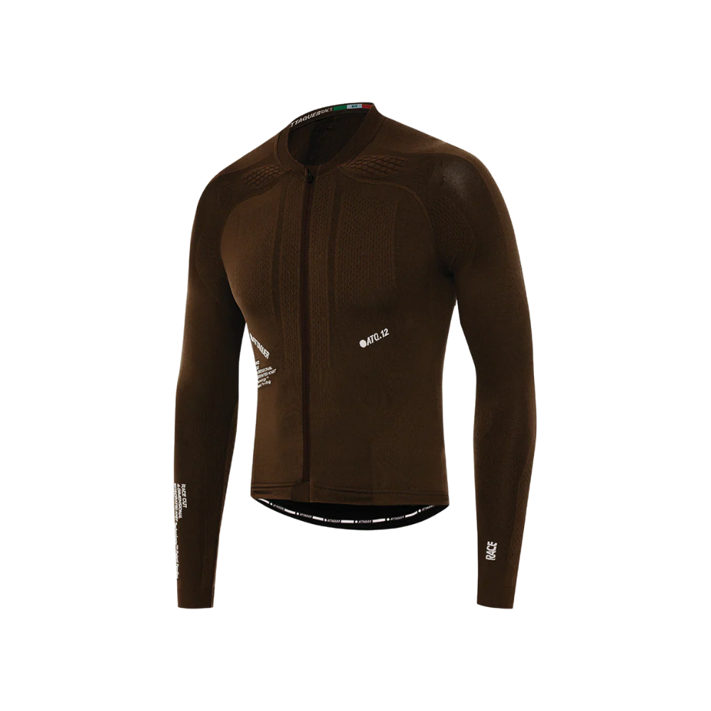 Attaquer OrbKnit Race Jersey Long Sleeve - Brown