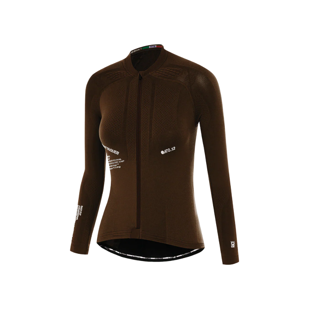 Attaquer OrbKnit Womens Race Jersey Long Sleeve - Brown