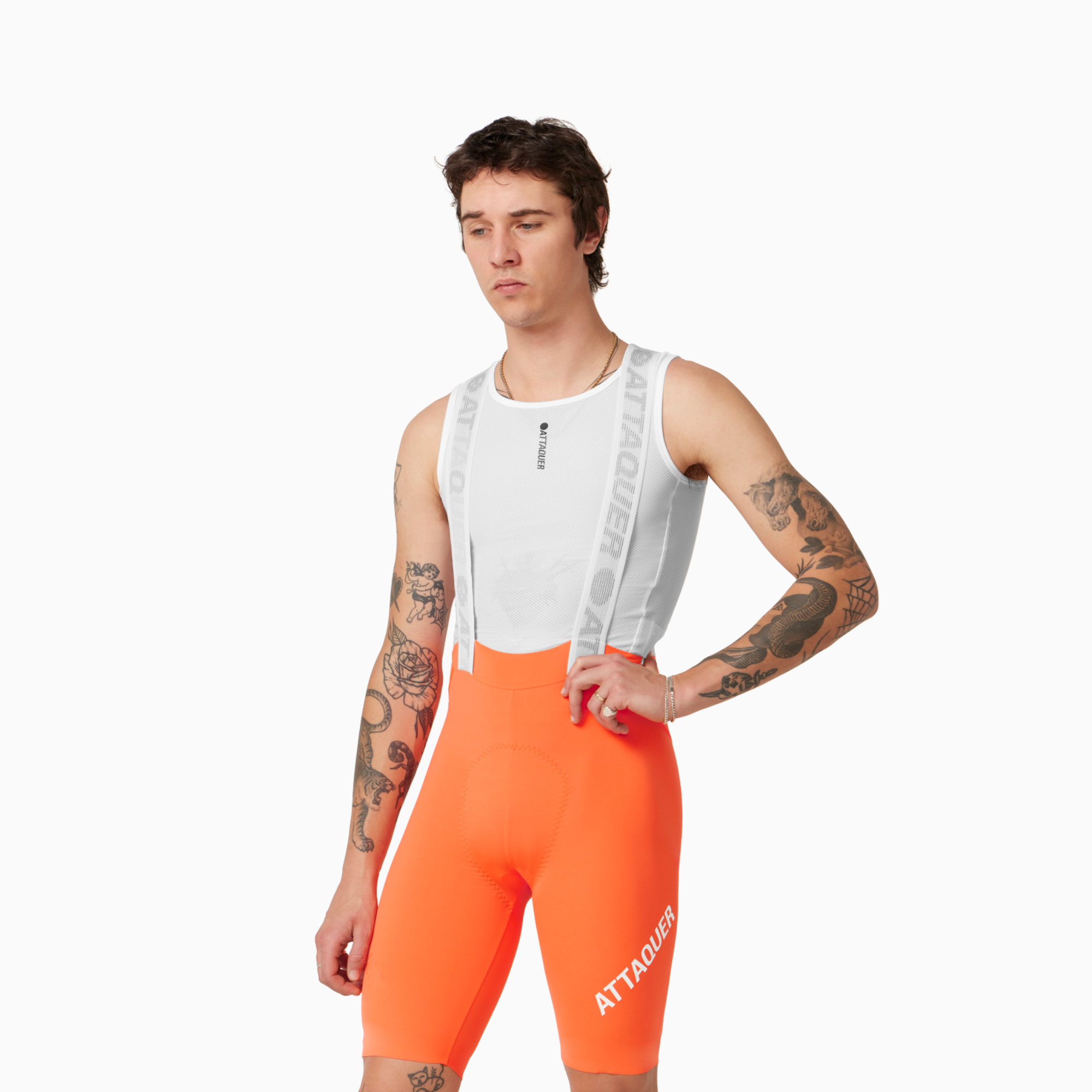 attaquer-race-bib-short-solar-orange