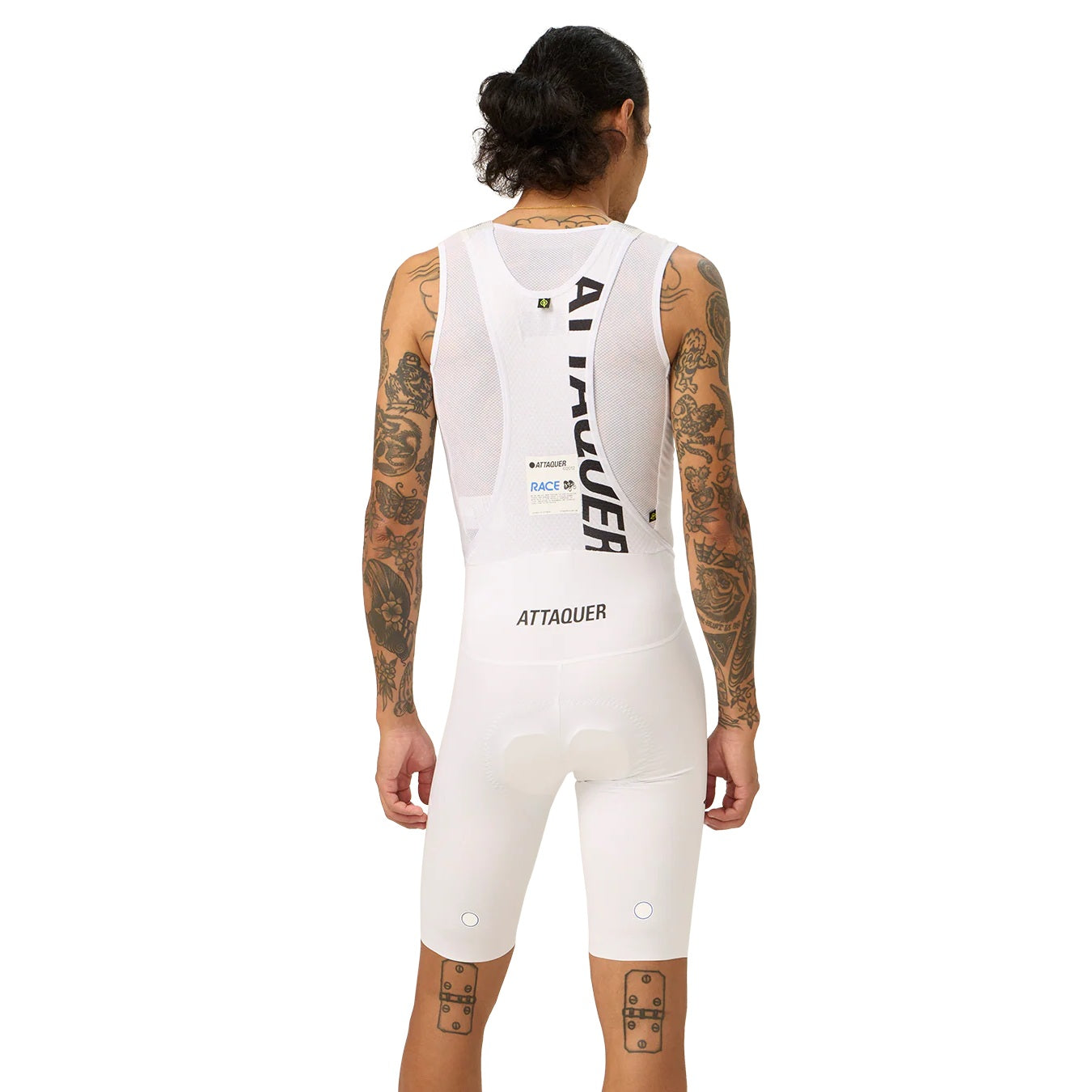 Attaquer Race Bib Short - White