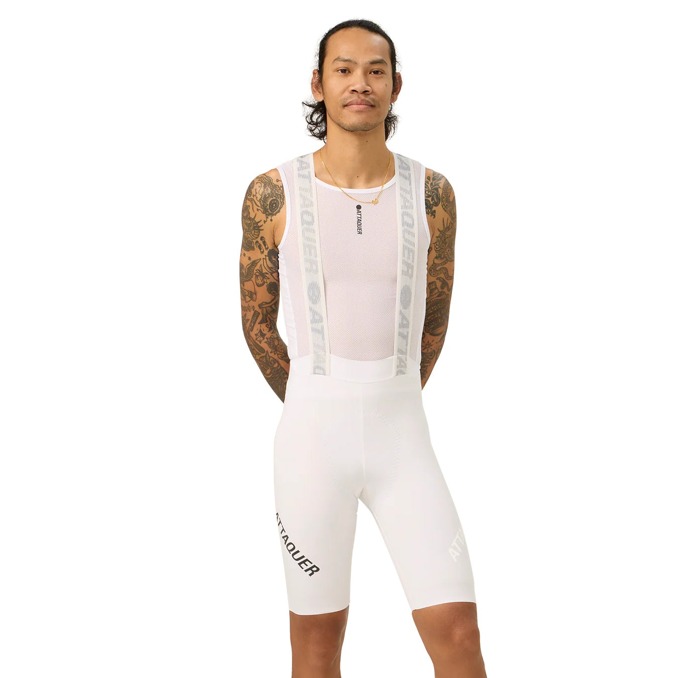 Attaquer Race Bib Short - White