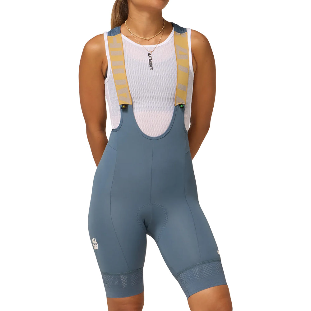 Attaquer Womens All Day 3.0 Bib Short - Steel