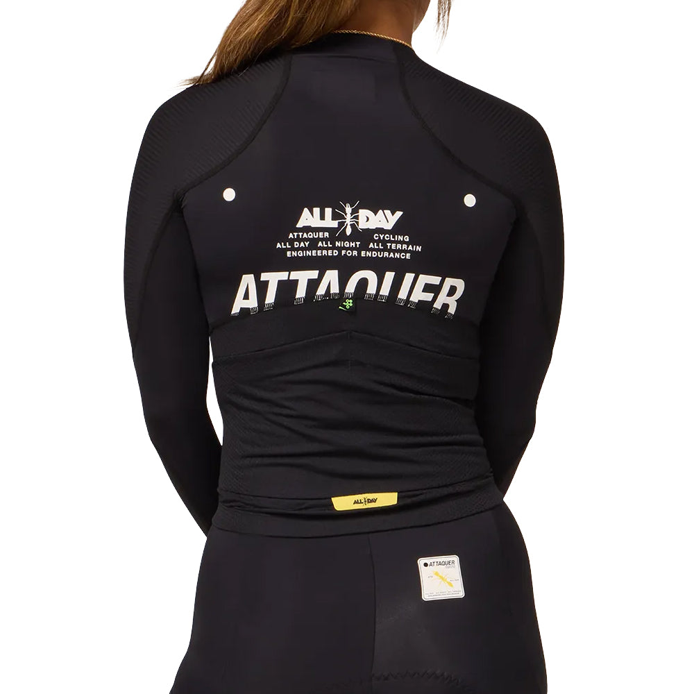 Attaquer Womens All Day 3.0 Lightweight Long Sleeve Jersey - Black