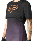 Fox WOMENS FLEXAIR SS JERSEY - Black Front Facing Right