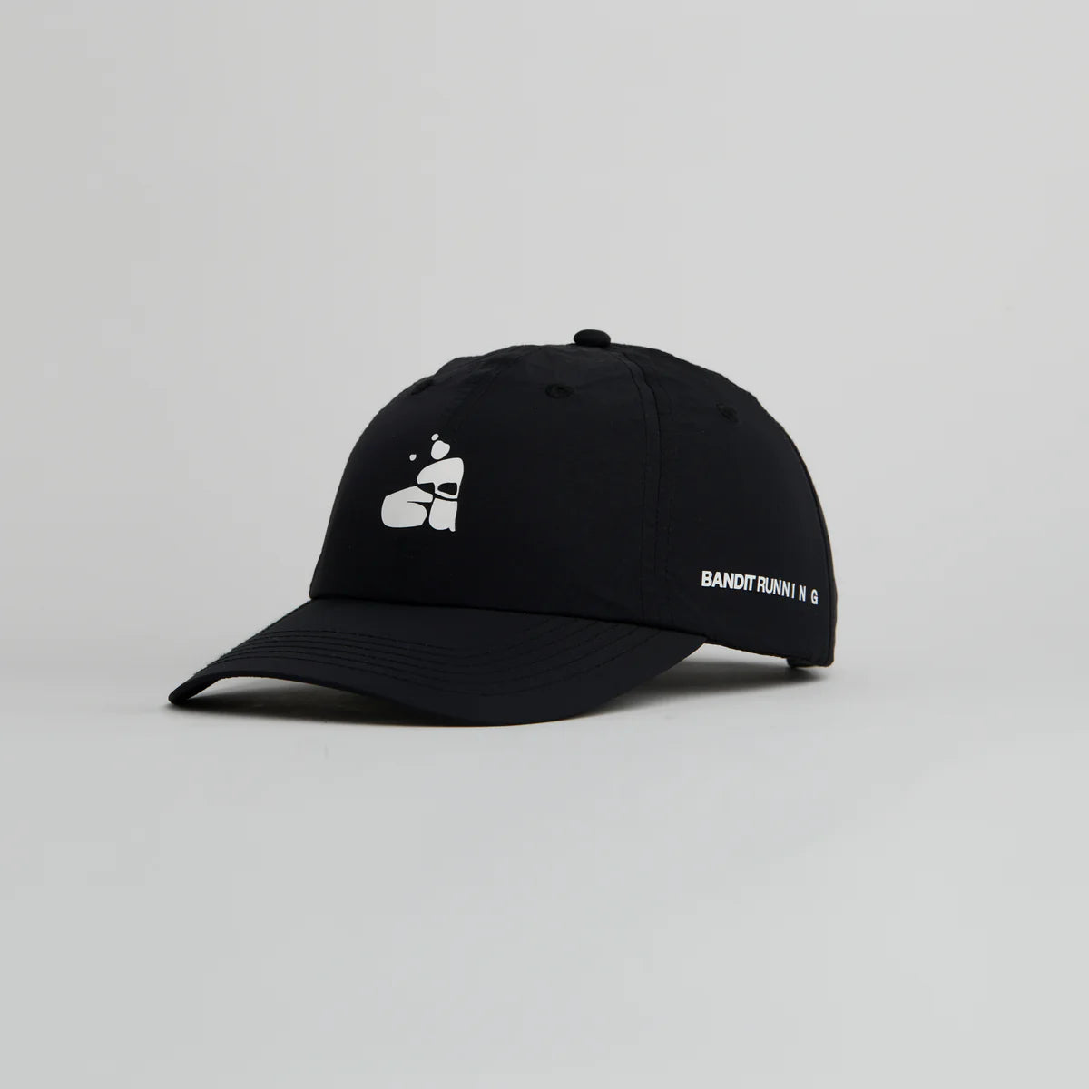 Bandit Nylon Dad Hat - Abstract Runner - Black