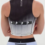 Bandit Running Ares™ Zip Front Race Crop - Black Gradient